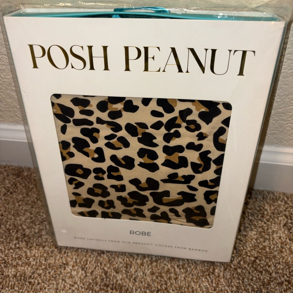 Posh Peanut Lana Leopard Robe